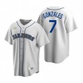 Nike Seattle Mariners #7 Marco Gonzales White Cooperstown Collection Home Stitched Baseball Jersey