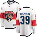 Florida Panthers #39 Michael Hutchinson Authentic White Away Fanatics Branded Breakaway NHL Jersey