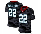 Carolina Panthers #22 McCaffrey 2020 Nike Camo Salute to Service Limited Jersey