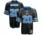 Detroit Lions #20 Barry Sanders Black Authentic Throwback Football Jersey