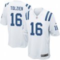 Indianapolis Colts #16 Scott Tolzien Game White NFL Jersey