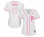 Women's Pittsburgh Pirates #17 JB Shuck Authentic White Fashion Cool Base Baseball Jersey