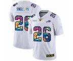 Buffalo Bills #26 Devin Singletary White Multi-Color 2020 Football Crucial Catch Limited Football Jersey
