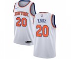 New York Knicks #20 Kevin Knox Swingman White Basketball Jersey - Association Edition