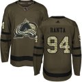 Colorado Avalanche #94 Sampo Ranta Authentic Green Salute to Service NHL Jersey