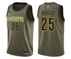 Denver Nuggets #25 Malik Beasley Swingman Green Salute to Service Basketball Jersey