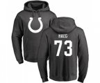 Indianapolis Colts #73 Joe Haeg Ash One Color Pullover Hoodie