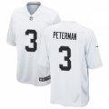 Las Vegas Raiders #3 Nathan Peterman Nike White Vapor Limited Jersey