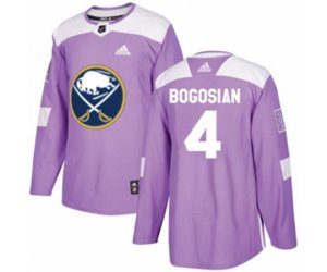 Adidas Buffalo Sabres #4 Zach Bogosian Authentic Purple Fights Cancer Practice NHL Jersey