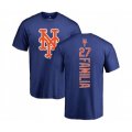 New York Mets #27 Jeurys Familia Royal Blue Backer T-Shirt