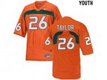 Youth Miami Hurricanes Sean Taylor #26 College Football Jersey - Orange