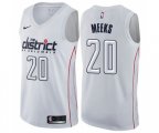 Washington Wizards #20 Jodie Meeks Swingman White NBA Jersey - City Edition