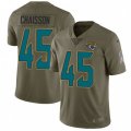 Jacksonville Jaguars #45 K'Lavon Chaisson Olive Stitched NFL Limited 2017 Salute To Service Jersey
