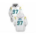 Los Angeles Chargers #97 Joey Bosa 2021 White Pullover Football Hoodie