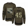 New York Rangers #45 Kaapo Kakko Authentic Green Salute to Service Hockey Jersey
