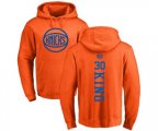 New York Knicks #30 Bernard King Orange One Color Backer Pullover Hoodie