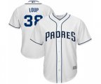 San Diego Padres #38 Aaron Loup Replica White Home Cool Base Baseball Jersey