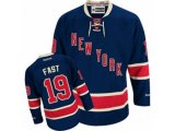 New York Rangers #19 Jesper Fast Authentic Navy Blue Third NHL Jersey