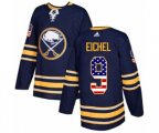 Adidas Buffalo Sabres #9 Jack Eichel Authentic Navy Blue USA Flag Fashion NHL Jersey