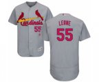 St. Louis Cardinals #55 Dominic Leone Grey Road Flex Base Authentic Collection Baseball Player Jersey