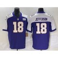 Minnesota Vikings #18 Justin Jefferson Purple-White 2023 F.U.S.E. Vapor Untouchable Stitched Football Jerseys