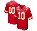 Kansas City Chiefs #10 Tyreek Hill Red Super Bowl LV game Jersey