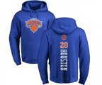 New York Knicks #20 Allan Houston Royal Blue Backer Pullover Hoodie