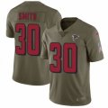 Atlanta Falcons #30 Ito Smith Limited Olive 2017 Salute to Service NFL Jersey