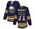 Adidas Buffalo Sabres #71 Evan Rodrigues Authentic Navy Blue USA Flag Fashion NHL Jersey