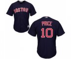 Boston Red Sox #10 David Price Replica Navy Blue Alternate Road Cool Base Baseball Jersey