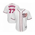 Washington Nationals #73 Tres Barrera Authentic White Home Cool Base Baseball Player Jersey
