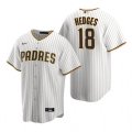 Nike San Diego Padres #18 Austin Hedges White Brown Home Stitched Baseball Jersey