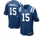 Indianapolis Colts #15 Parris Campbell Game Royal Blue Team Color Football Jersey