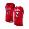 Washington Wizards #21 Moritz Wagner Red Swingman Jersey - Earned Edition