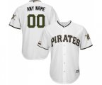 Pittsburgh Pirates Customized Replica White Alternate Cool Base Baseball Jersey