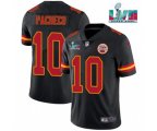 Kansas City Chiefs #10 Isiah Pacheco Black Super Bowl LVII Patch Vapor Untouchable Limited Stitched Jersey