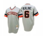 1984 Detroit Tigers #6 Al Kaline Authentic Grey Throwback Baseball Jersey