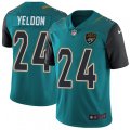 Jacksonville Jaguars #24 T.J. Yeldon Teal Green Team Color Vapor Untouchable Limited Player NFL Jersey