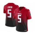 Atlanta Falcons #5 Drake London Red Black 2023 F.U.S.E. Vapor Untouchable Limited Football Stitched Jersey
