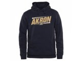 Akron Zips Double Bar Pullover Hoodie Navy