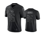 Tennessee Titans #16 Treylon Burks Black Reflective Limited Stitched Football Jersey
