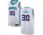 Charlotte Hornets #30 Dell Curry Authentic White Basketball Jersey - Association Edition