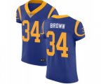 Los Angeles Rams #34 Malcolm Brown Royal Blue Alternate Vapor Untouchable Elite Player Football Jersey