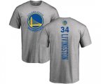 Golden State Warriors #34 Shaun Livingston Ash Backer T-Shirt