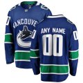 Vancouver Canucks customized Fanatics Branded Blue Home Breakaway Jersey