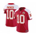 Kansas City Chiefs #10 Isiah Pacheco Red White 2023 F.U.S.E. Vapor Untouchable Limited Football Stitched Jersey