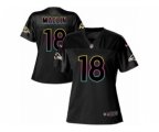 Women Baltimore Ravens #18 Jeremy Maclin Game Black Fashion NFL Jersey