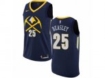 Denver Nuggets #25 Malik Beasley Authentic Navy Blue NBA Jersey - City Edition