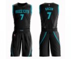 Charlotte Hornets #7 Dwayne Bacon Authentic Black Basketball Suit Jersey - City Edition