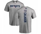 New England Patriots #90 Shilique Calhoun Ash Backer T-Shirt